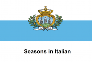 Seasons in Italian