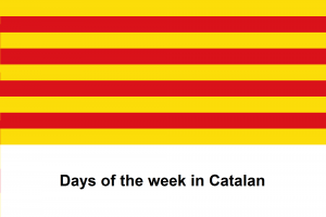 Days of the week in Catalan