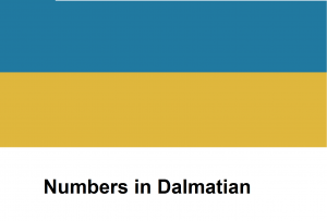 Numbers in Dalmatian