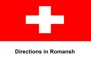Directions in Romansh