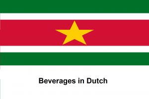 Beverages in Dutch