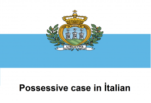 Possessive case in İtalian