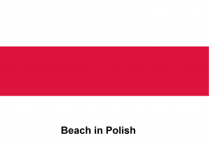 Beach in Polish