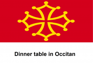 Dinner table in Occitan