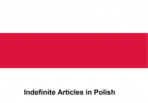 Indefinite Articles in Polish