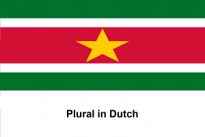 Plural in Dutch