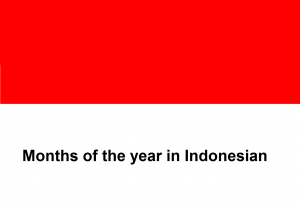 Months of the year in Indonesian