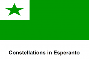 Constellations in Esperanto