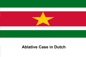 Ablative Case in Dutch