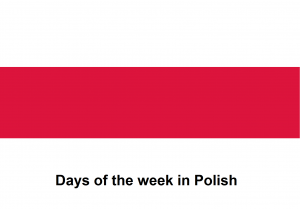 Days of the week in Polish