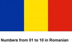 Numbers from 01 to 10 in Romanian