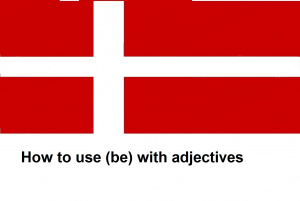 How to use (be) with adjectives in Danish