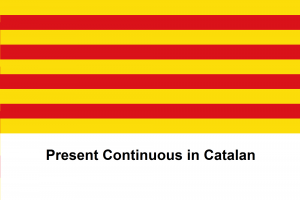 Present Continuous in Catalan