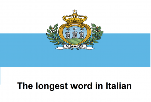 The longest word in Italian