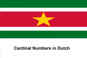 Cardinal Numbers in Dutch