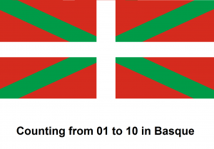Counting from 01 to 10 in Basque