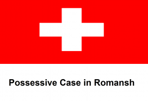 Possessive Case in Romansh