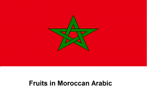 Fruits in Moroccan Arabic