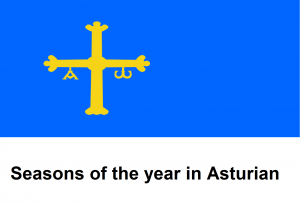 Seasons of the year in Asturian