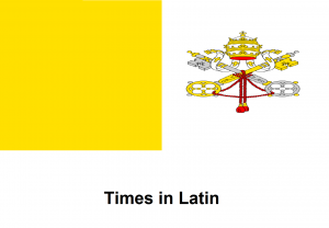 Times in Latin