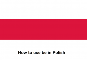 How to use be in Polish