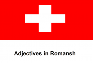 Adjectives in Romansh