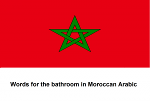 Words for the bathroom in Moroccan Arabic