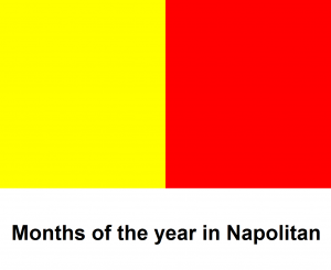 Months of the year in Napolitan
