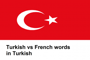 Turkish vs French words in Turkish